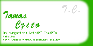 tamas czito business card